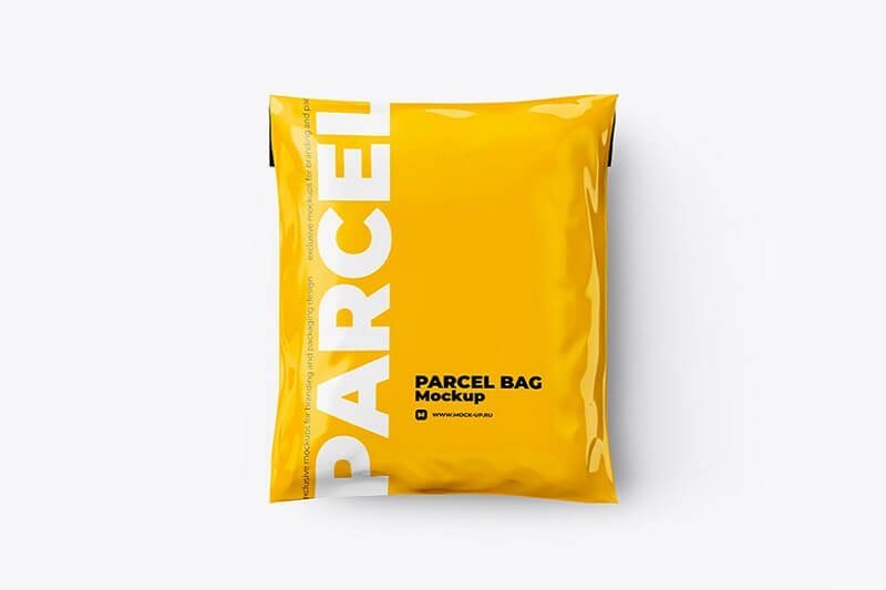 free soft parcel mockup psd