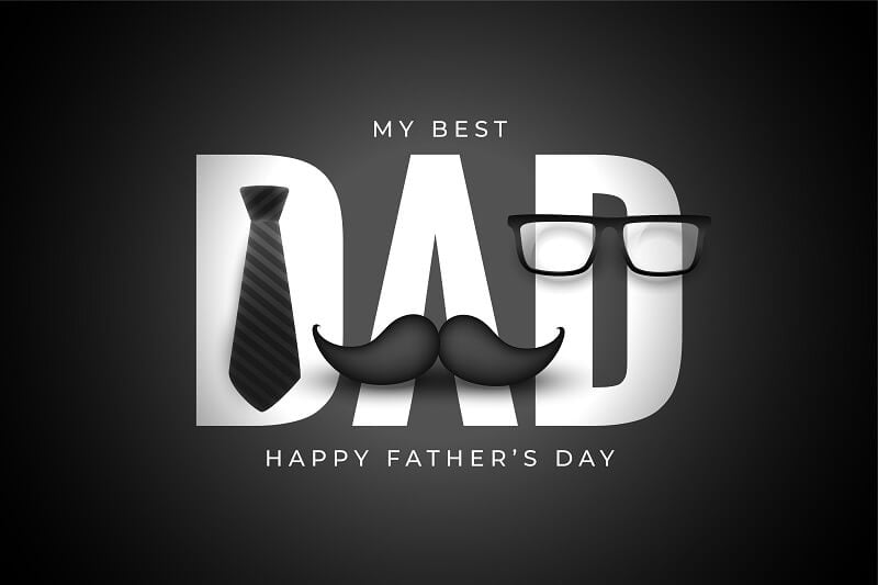 happy fathers day design card