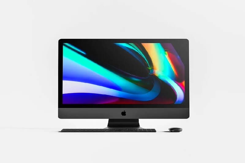 iMac Pro with Mouse and Keyboard Mockup