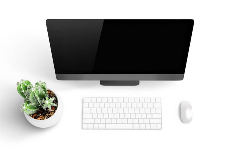 iMac Mockups with Keyboard Mockup