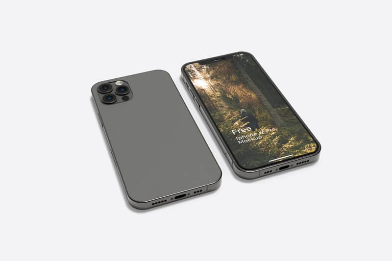 iPhone 12 (Front & Back) Mockup