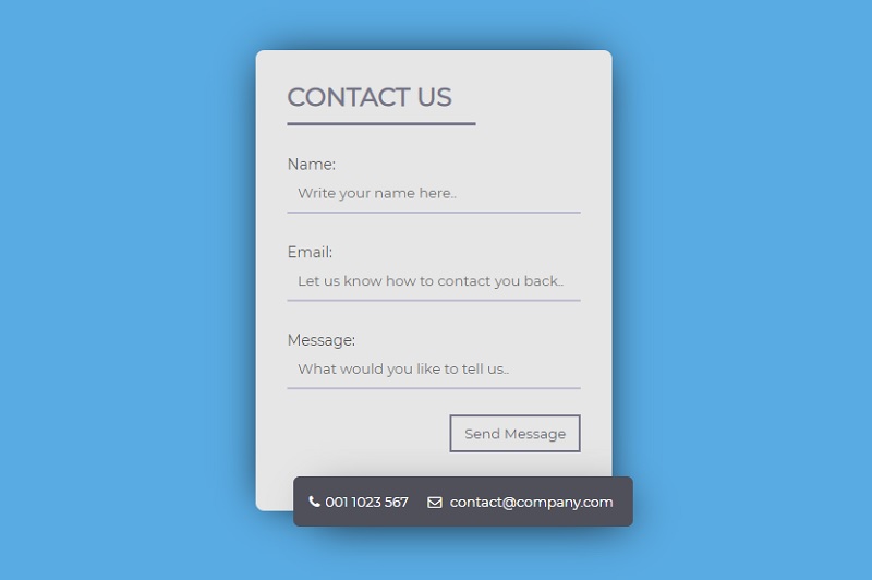 CSS Contact Forms