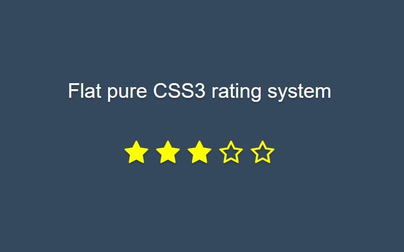 CSS Star Ratings