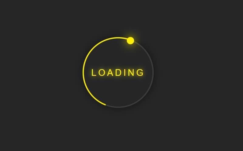 Glowing Loader Ring Animation