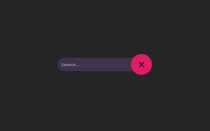 Pure CSS Search With Custom Properties