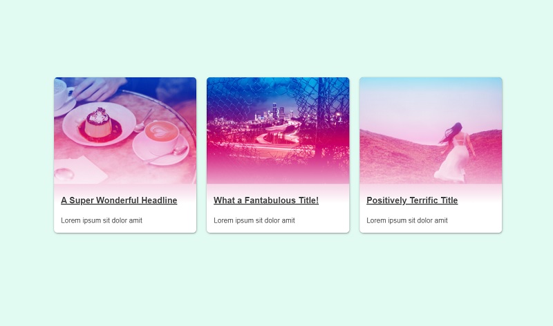 Responsive Image Effects with CSS