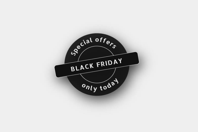 Responsive SVG Black Friday Badge