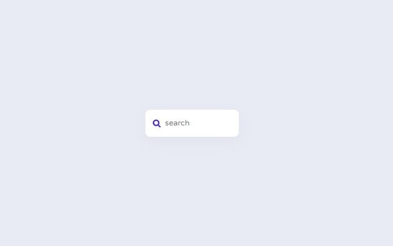 Search Animation – Only CSS