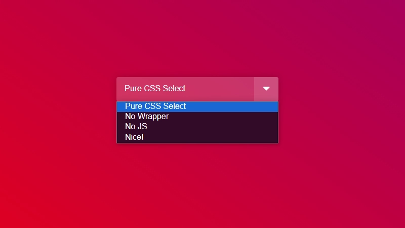 Pure CSS Select 2.0