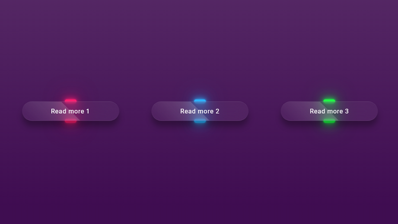 CSS Glassmorphism Button Hover Effects