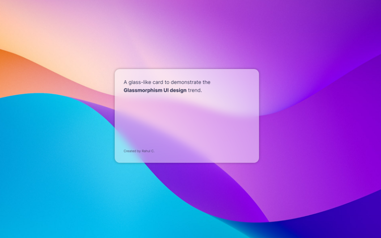 25 Best Free CSS Glassmorphism Effects In 2025