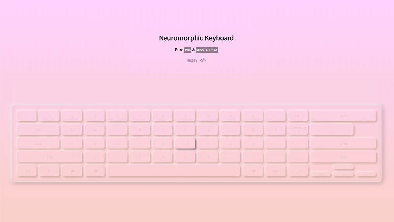 Neuromorphic Keyboard