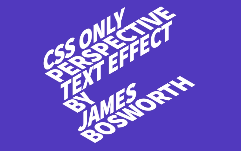 CSS Perspective Text Hover