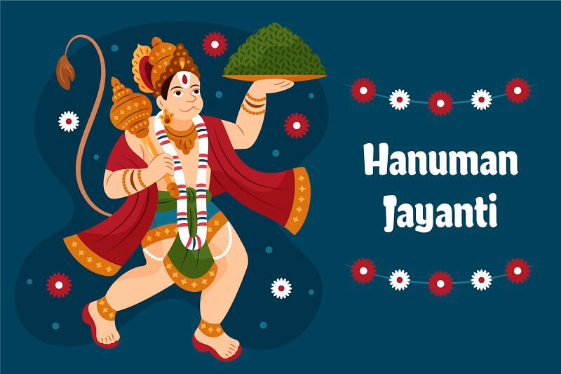 Happy Hanuman Jayanti Vector