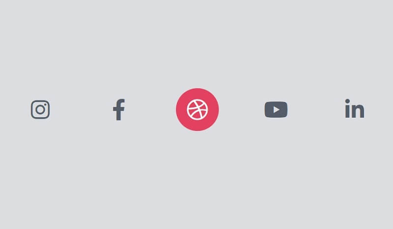 Social Buttons Hover Background Scale