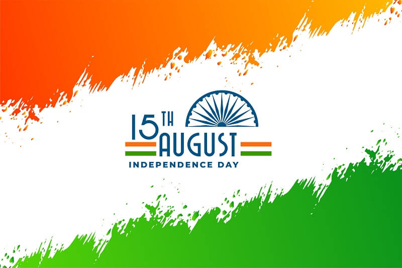 Abstract indian independence day banner design