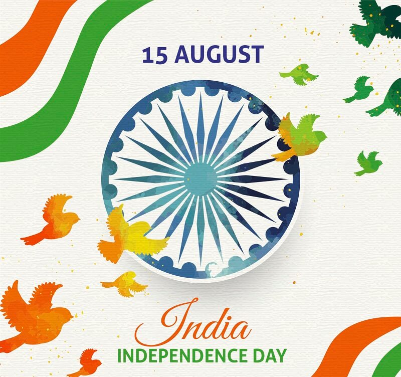 Creative indian independence day background