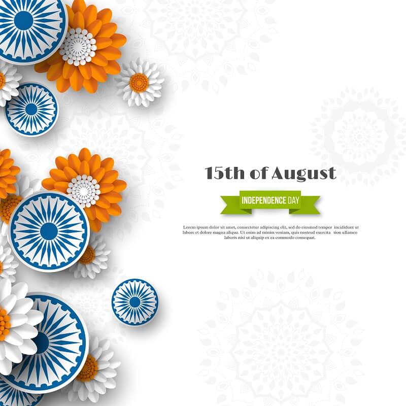 Indian independence day holiday design