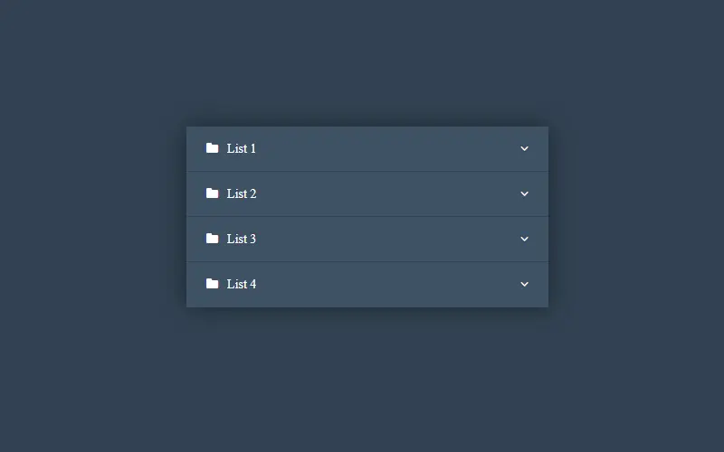 Accordion Menu