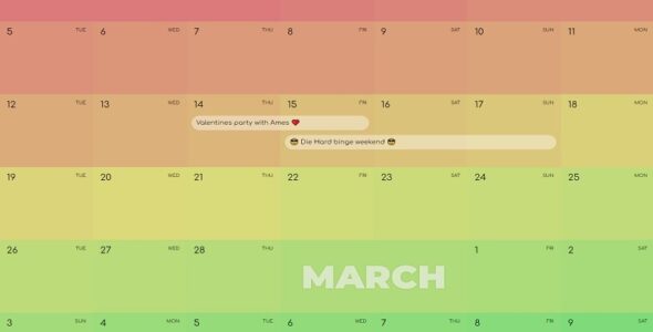 CSS Calendar Grids