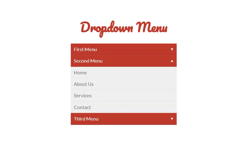 Only CSS3 Dropdown Menu