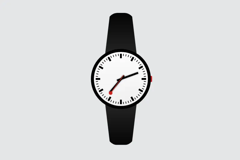 Swiss Design Watch – Pure CSS