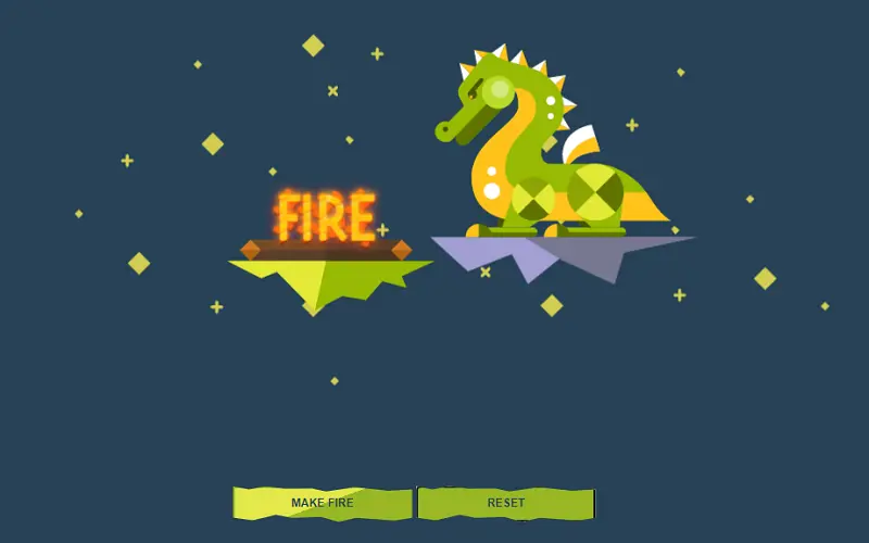 Voice Activated Dragon Fire with Variable Fonts