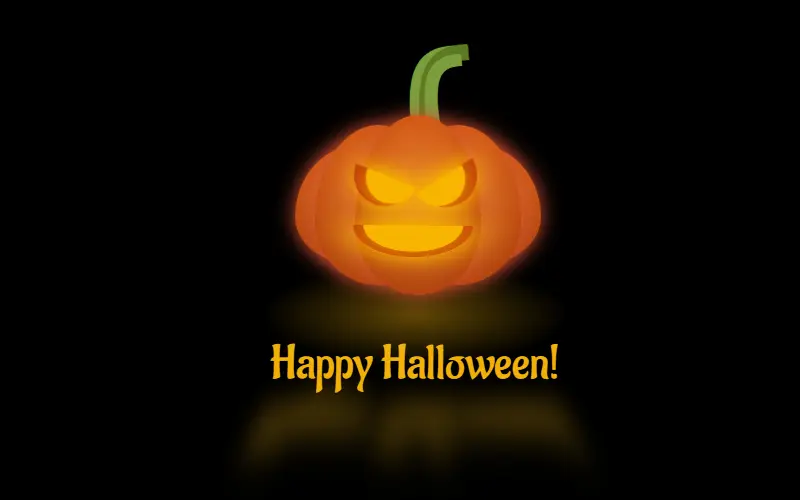 CSS Spooky Halloween Pumpkin