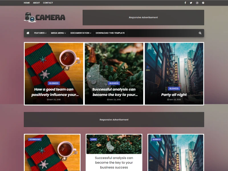 Camera - best blogger templates