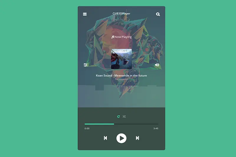 3D Cube Media Player CSS Only – Chrome