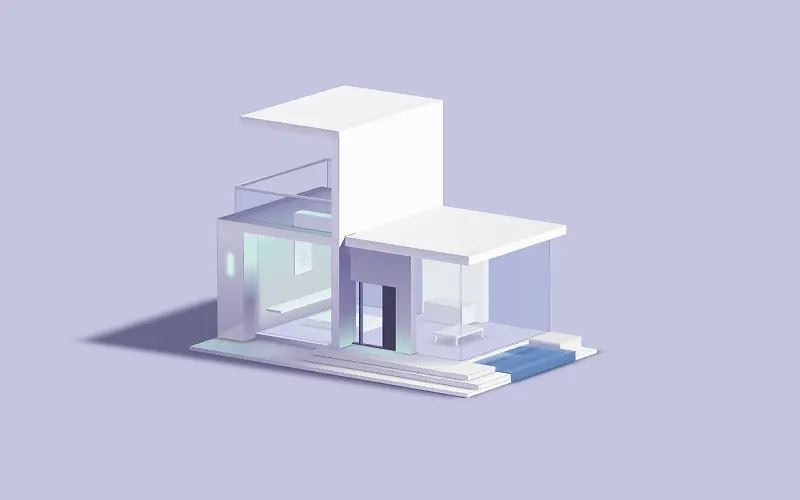 3D Modern House – Pure CSS