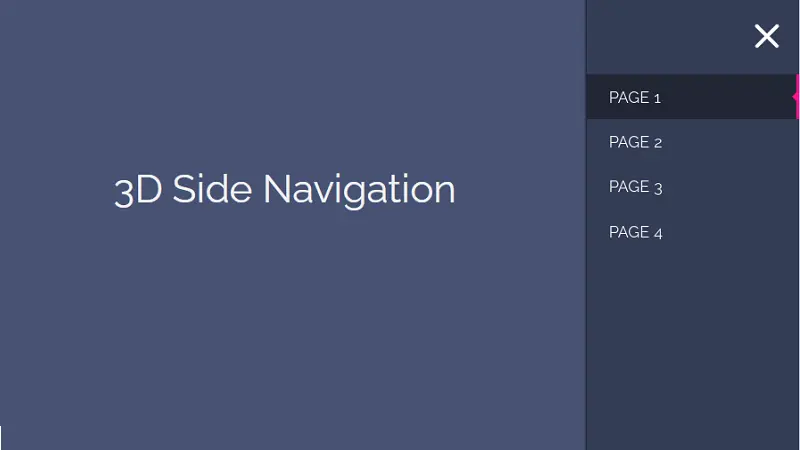 3D Off-Canvas Navigation: CSS Sliding Menus