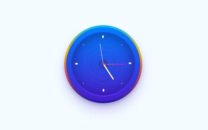 Analog Clock – Pure CSS