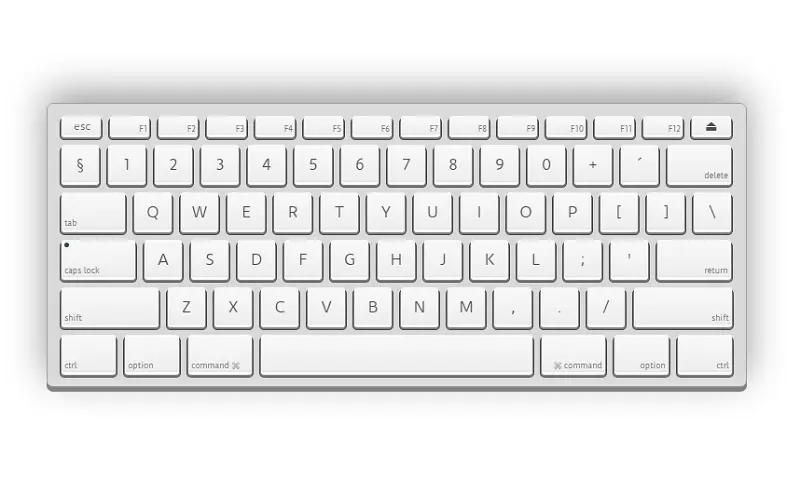 Apple Keyboard in HTML CSS