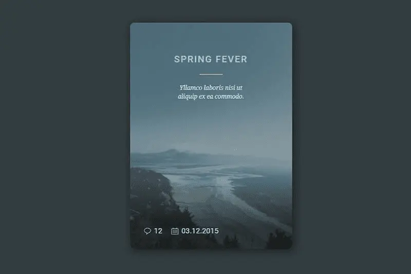Blog Card With Hover State