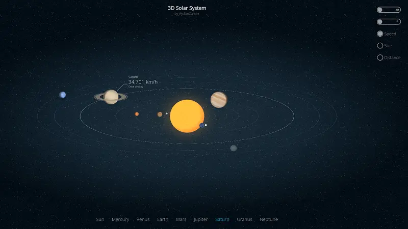 CSS 3D Solar System