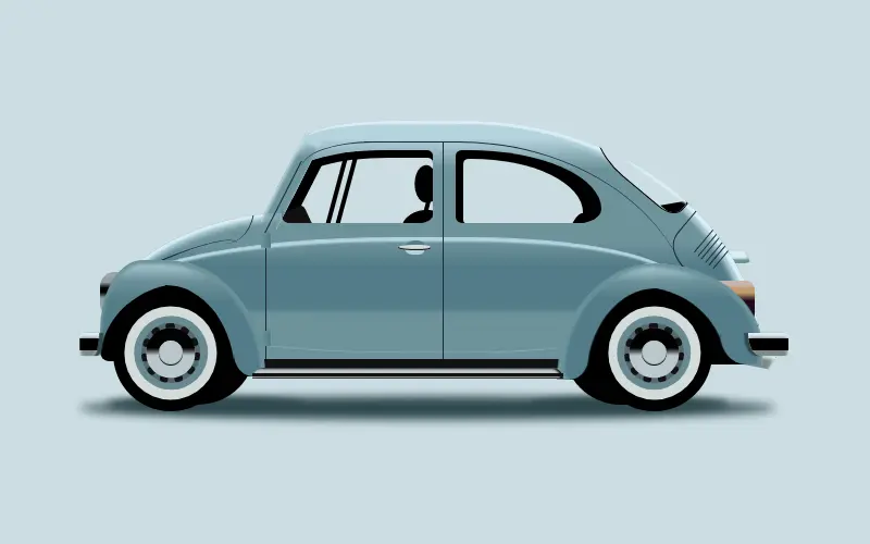 CSS ART – Vintage VW Bug