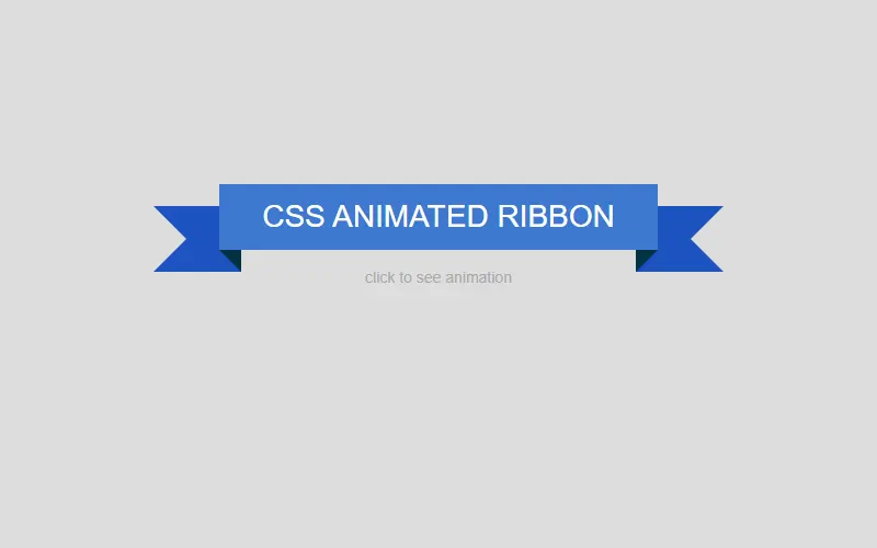 CSS Animated Ribbon