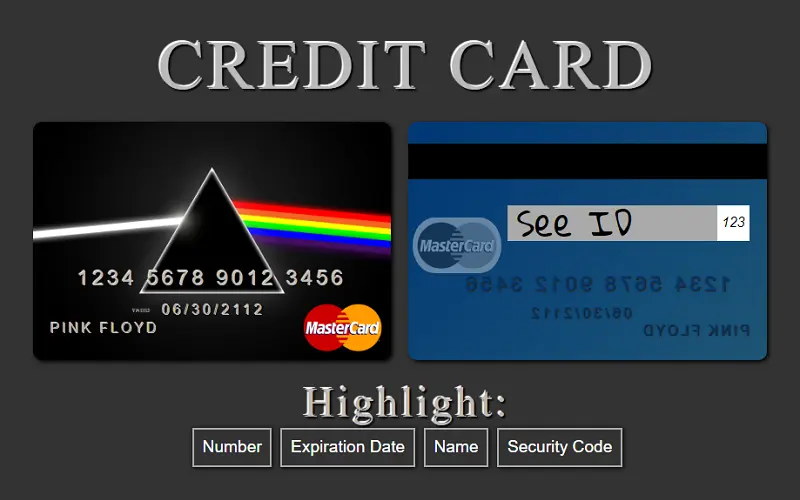CSS Credit Card