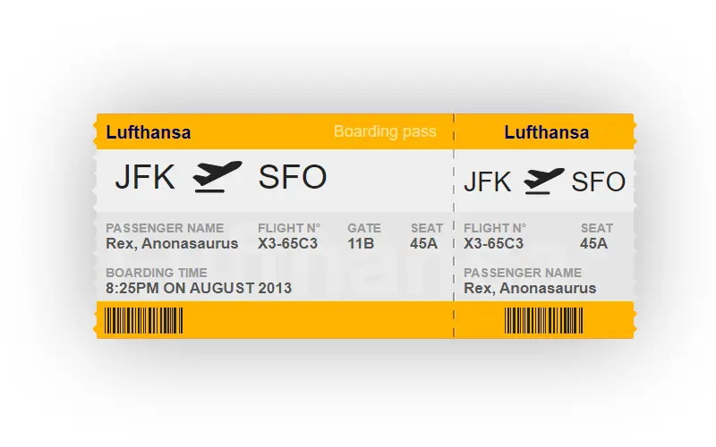 CSS Flight Ticket