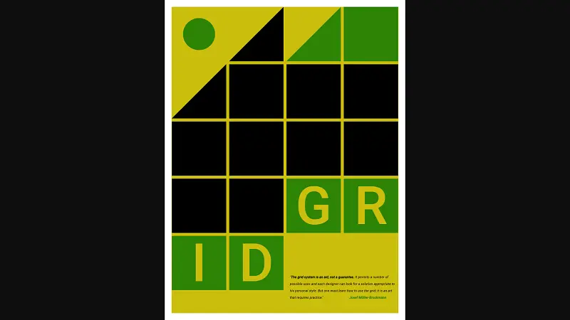 CSS Grid Art Poster