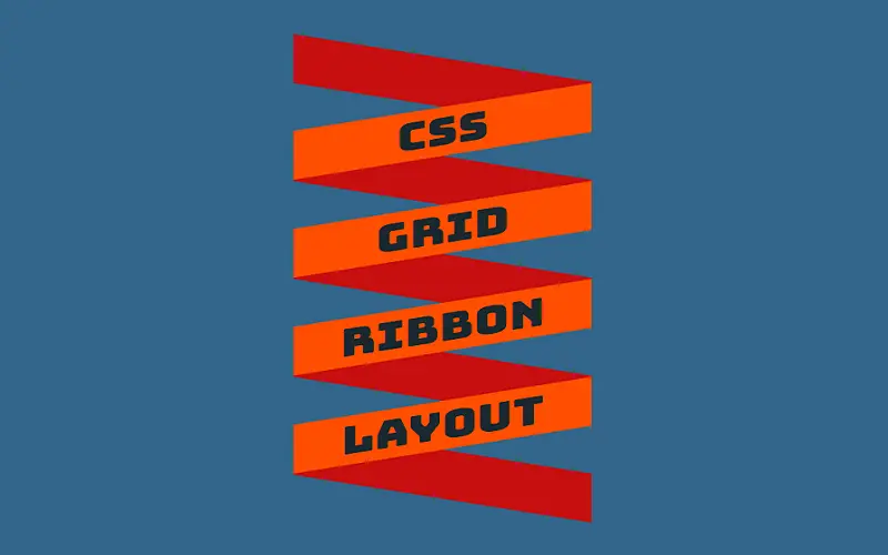 CSS Grid Ribbon Layout