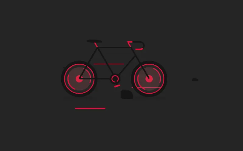 CSS Illustration – Bicycle