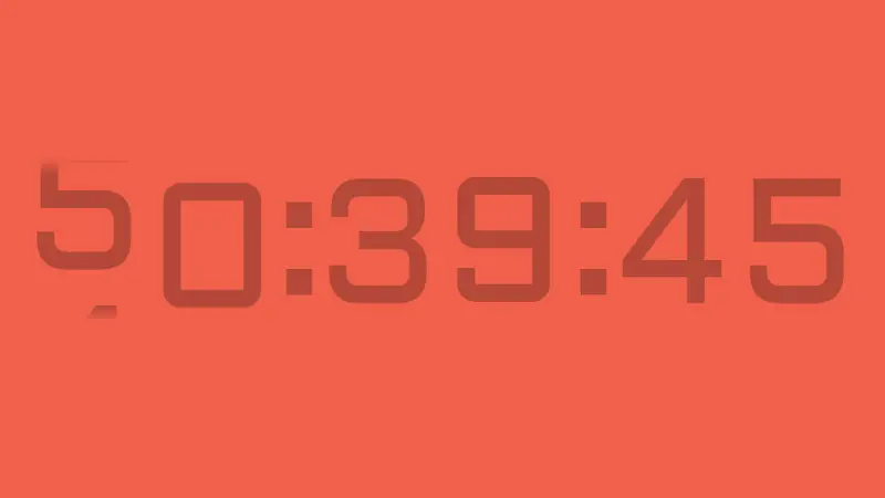 CSS-Only Countdown Clock