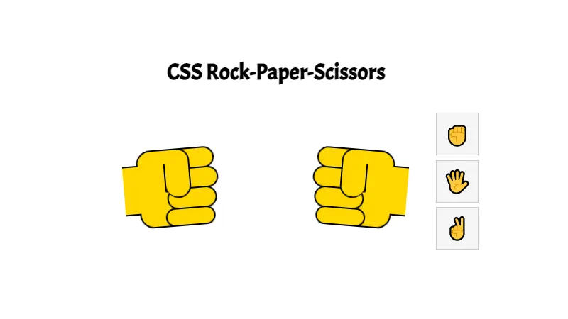 CSS Rock-Paper-Scissors