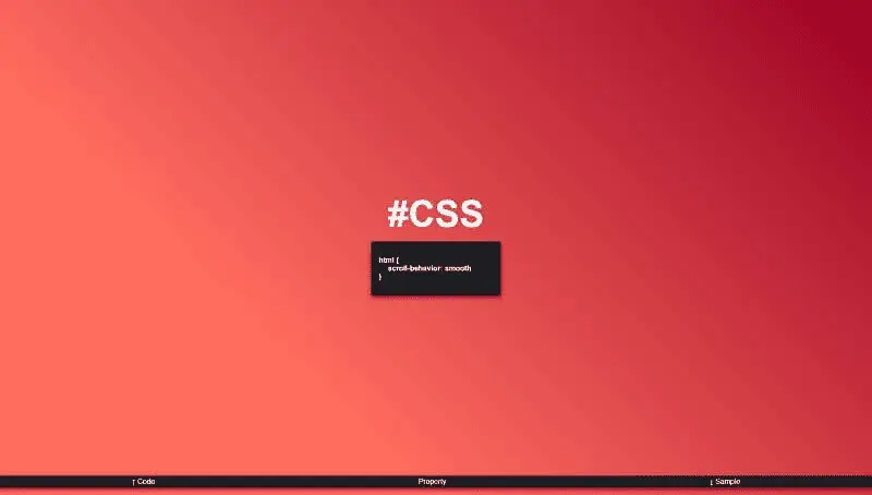 CSS Scroll-Behavior Smooth
