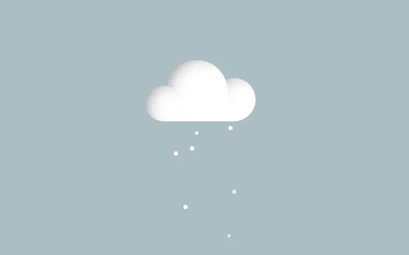 CSS Snow Cloud