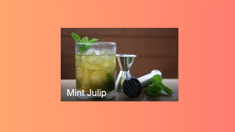 Cocktail CSS Recipe Card