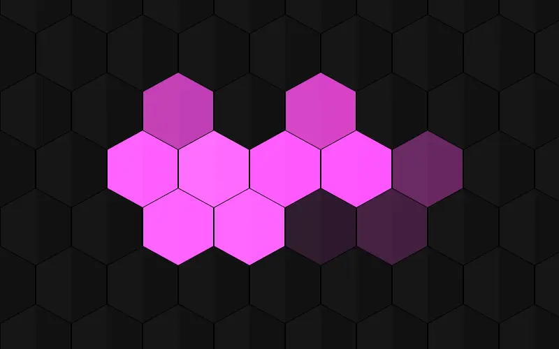 Creative Hexagon With Hover Effect