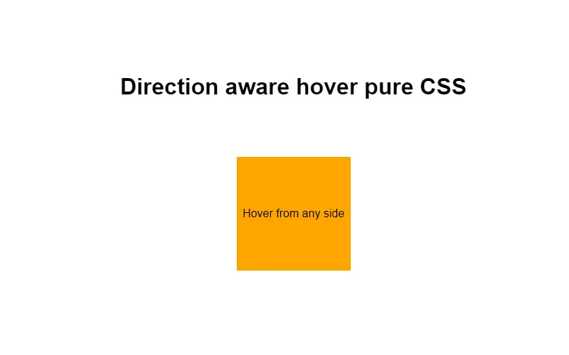 Direction Aware Hover Pure CSS